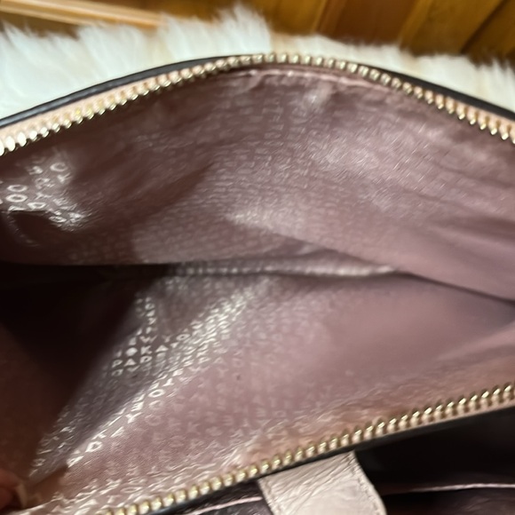 KATE SPADE OSTRICH EMBOSSED BALLET PINK CROSSBODY BAG - Picture 9 of 14